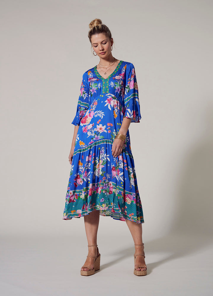 Loobies Story - La Fiesta Dress // Corfu Blue Multi