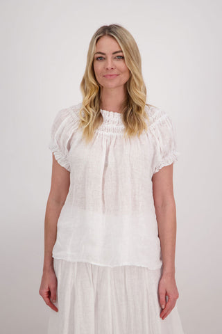 Briarwood - Polly Top // White